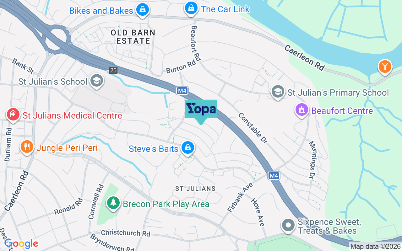 Map showing the location of NP19 7RE