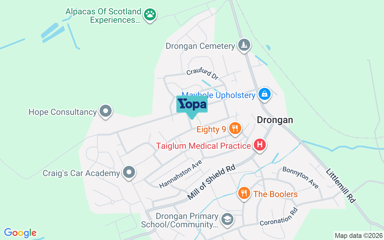 Map showing the location of KA6 7AD