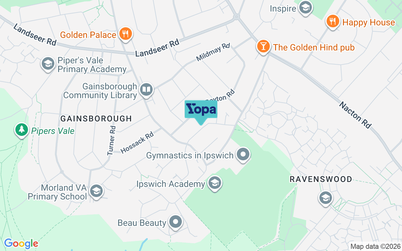 Map showing the location of IP3 9NL