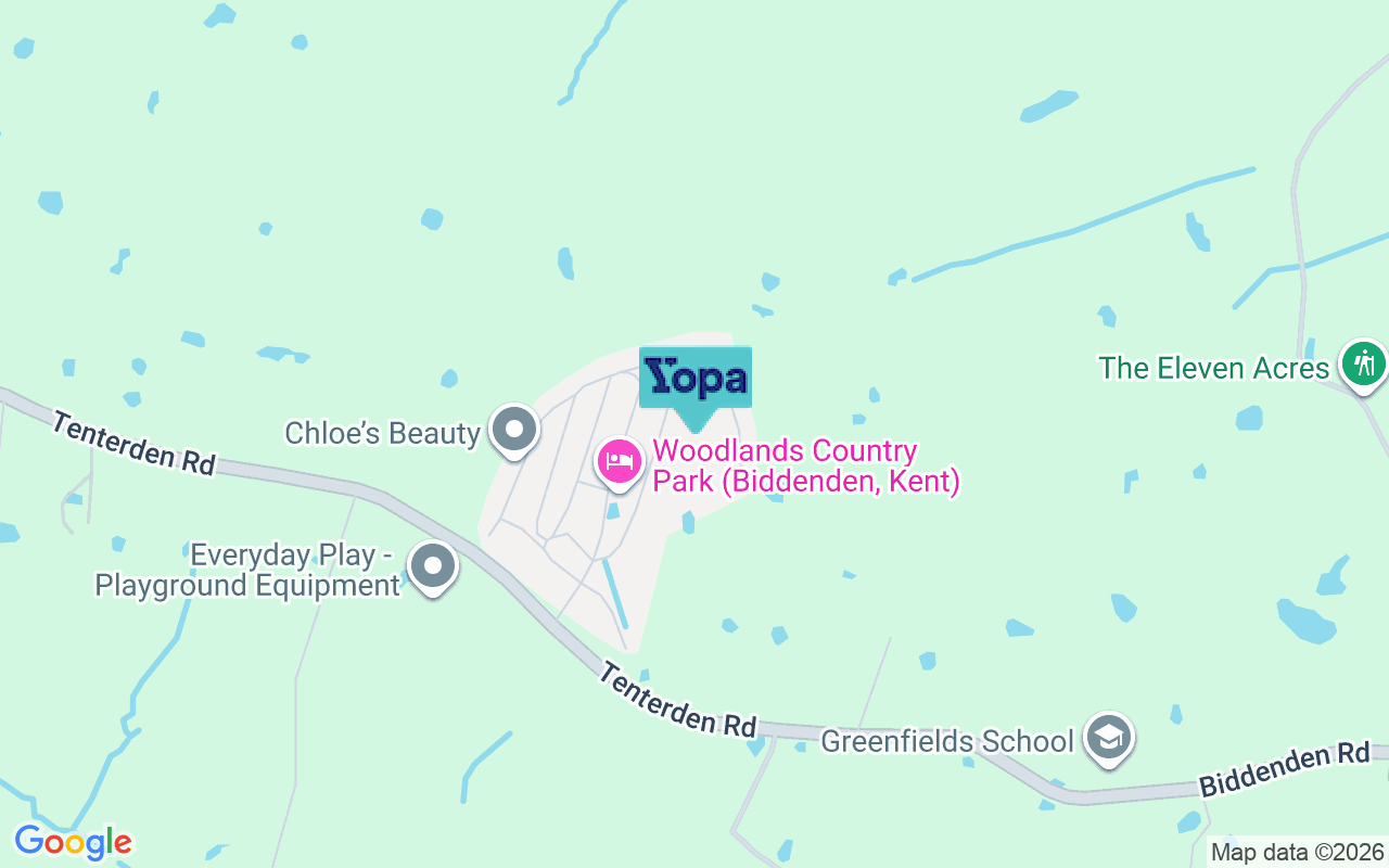 Map showing the location of TN27 8FB