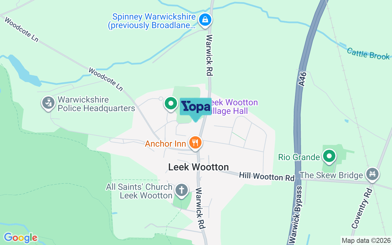 Map showing the location of CV35 7RB