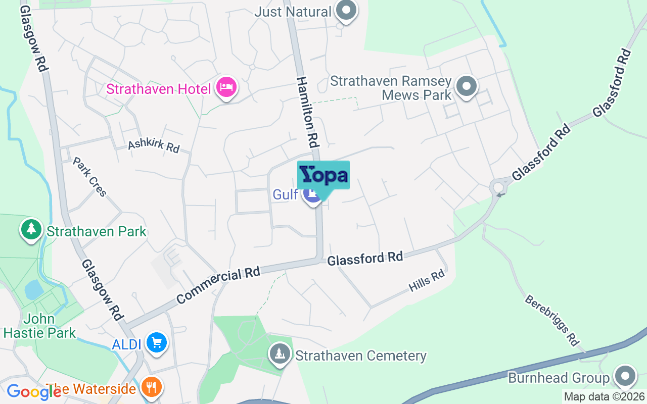 Map showing the location of ML10 6JA