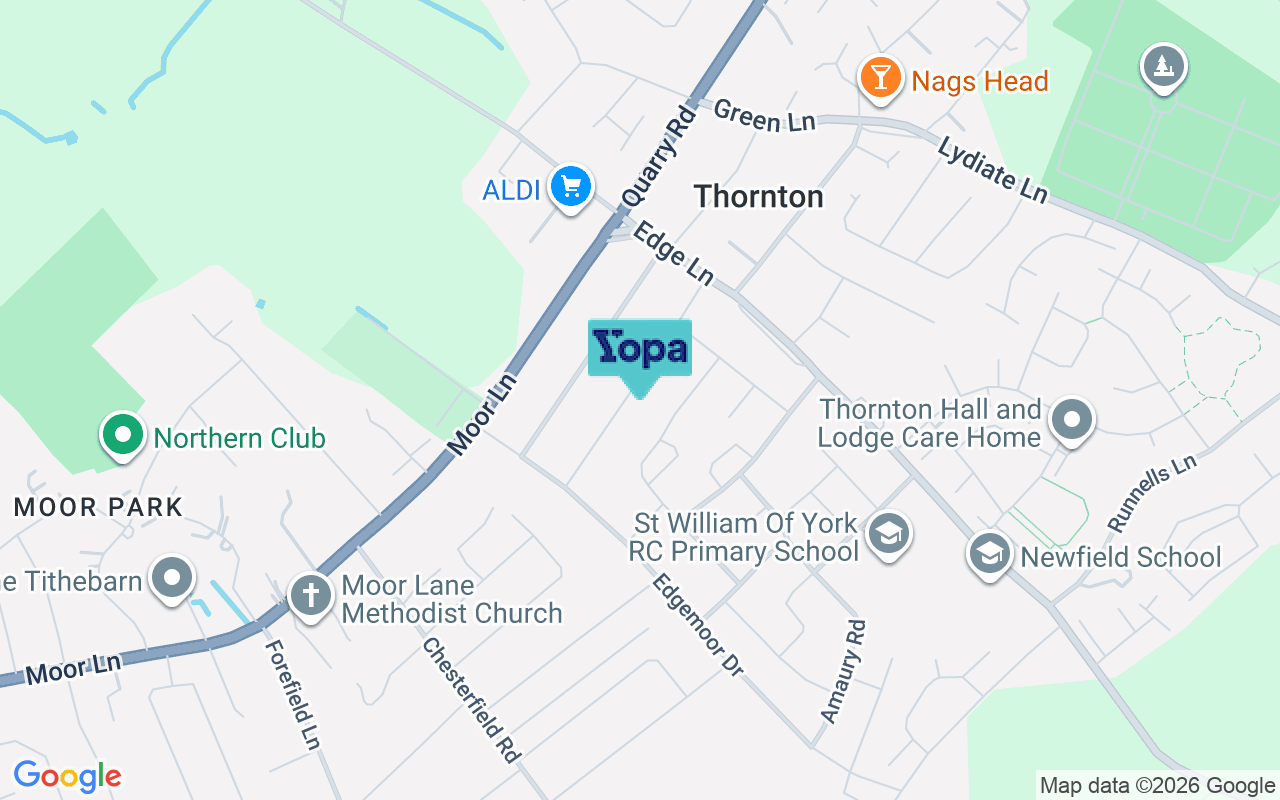 Map showing the location of L23 9XX