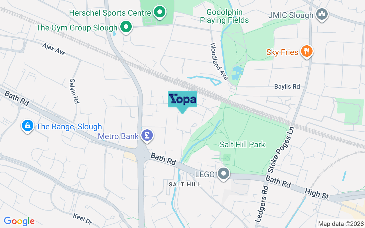 Map showing the location of SL1 3SW