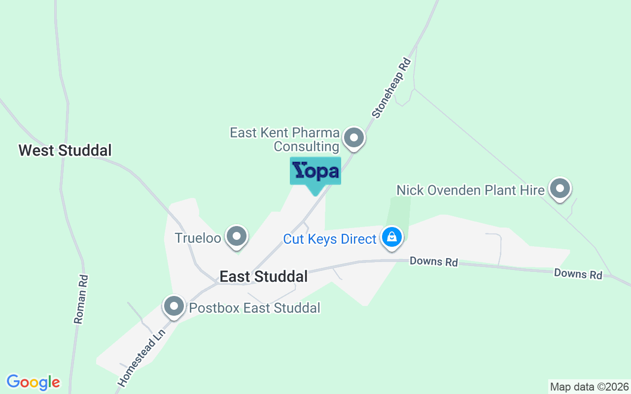 Map showing the location of CT15 5BU