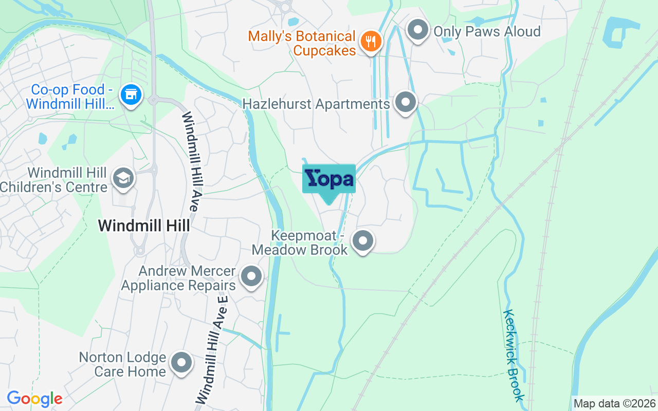 Map showing the location of WA7 1XY