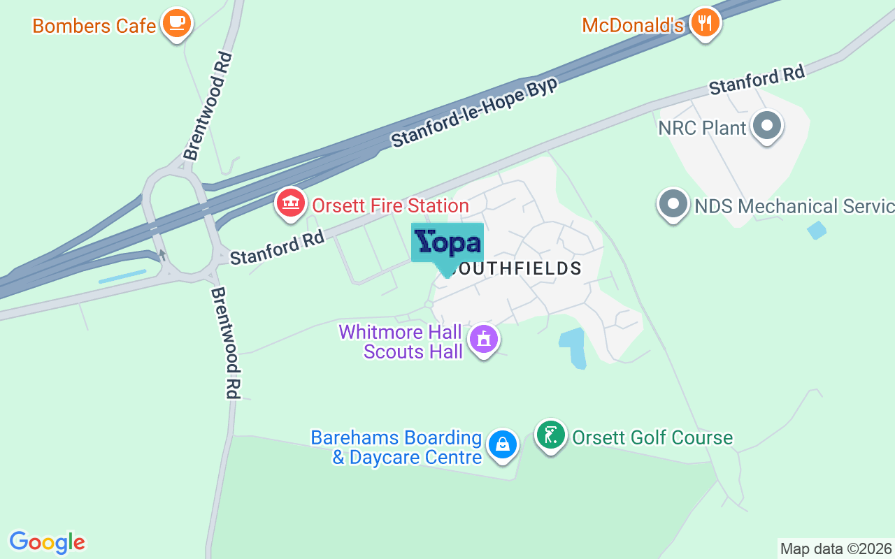 Map showing the location of RM16 3DE