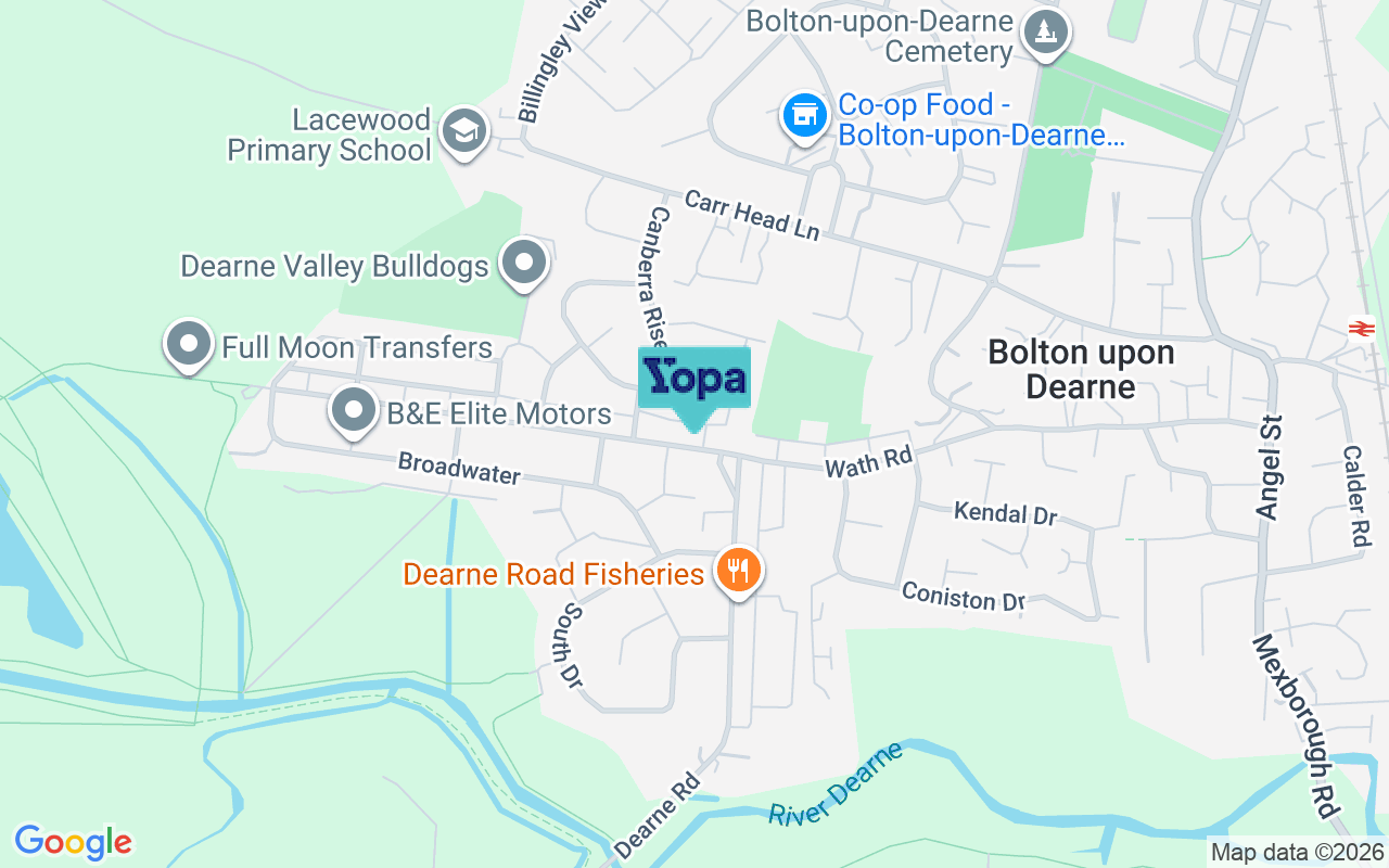 Map showing the location of S63 8EE