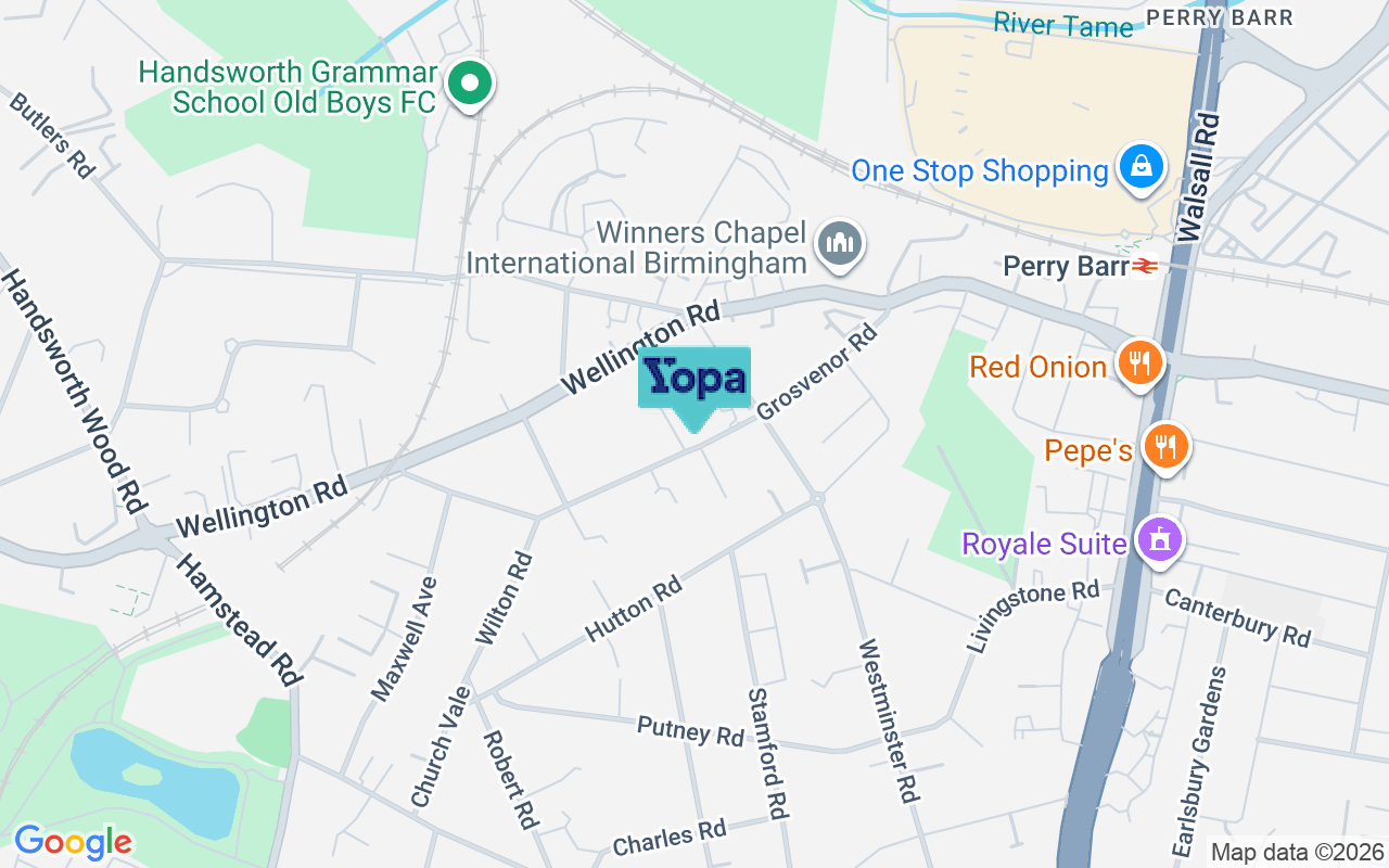 Map showing the location of B20 3NJ