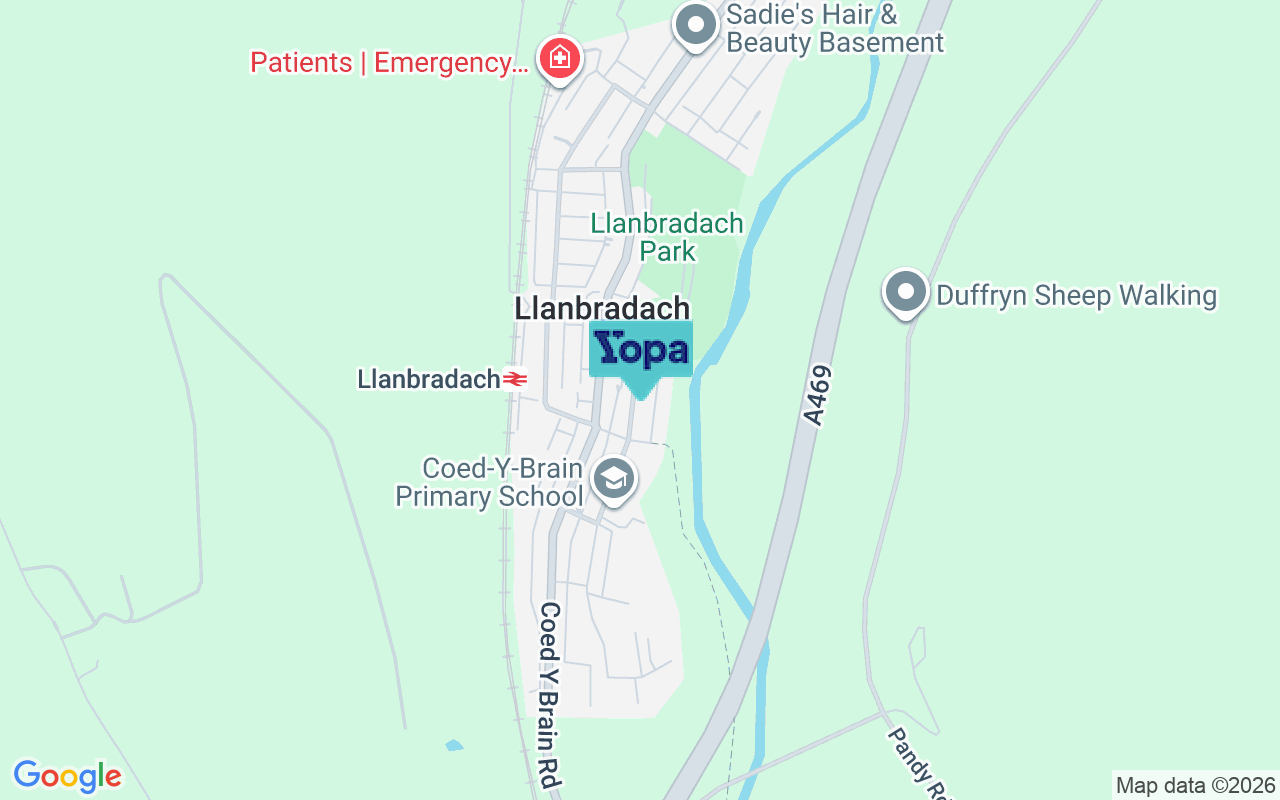Map showing the location of CF83 3LB