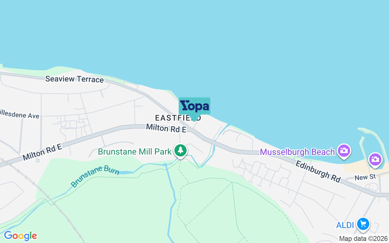 Map showing the location of EH15 2PL