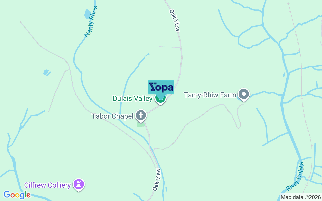 Map showing the location of SA10 8NF