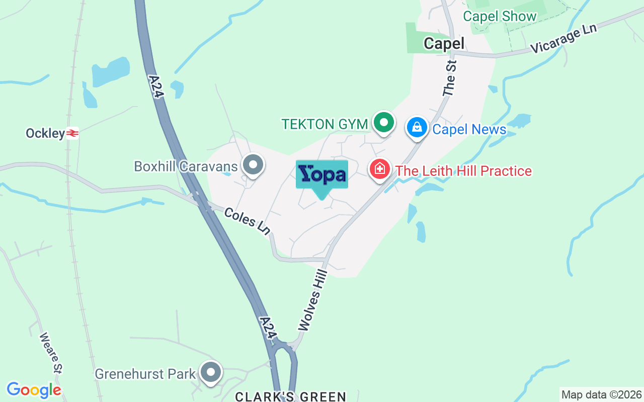 Map showing the location of RH5 5JT