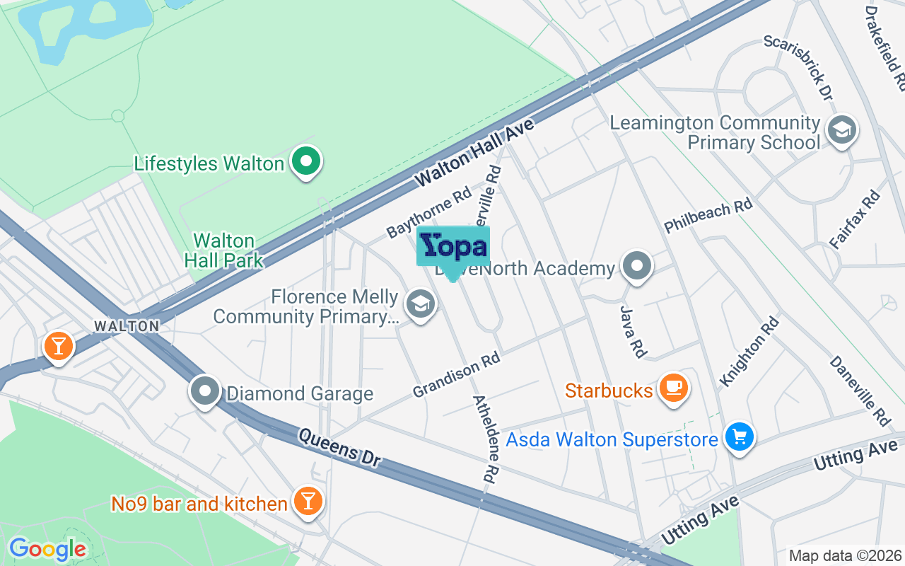Map showing the location of L4 9TQ