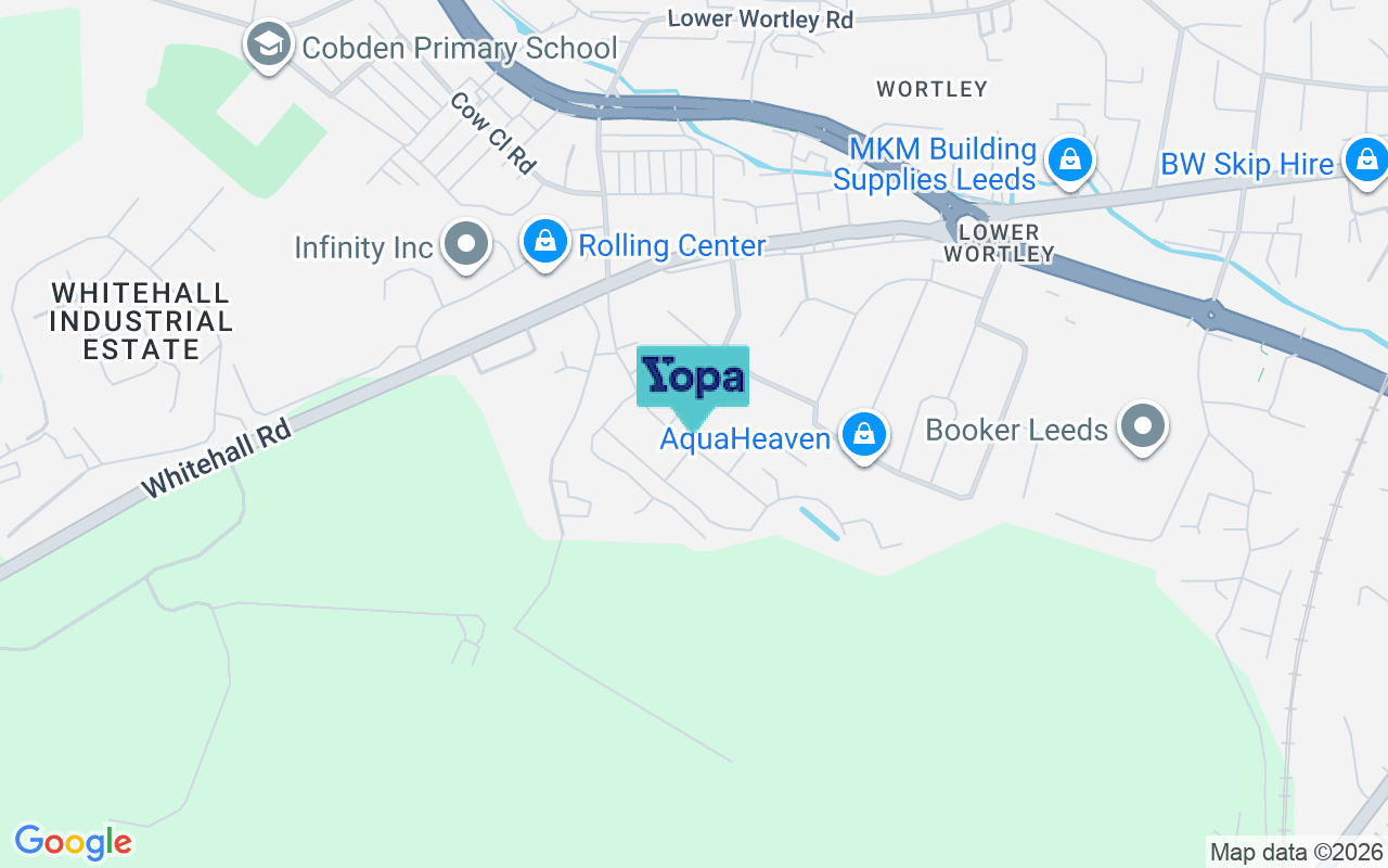 Map showing the location of LS12 6LE