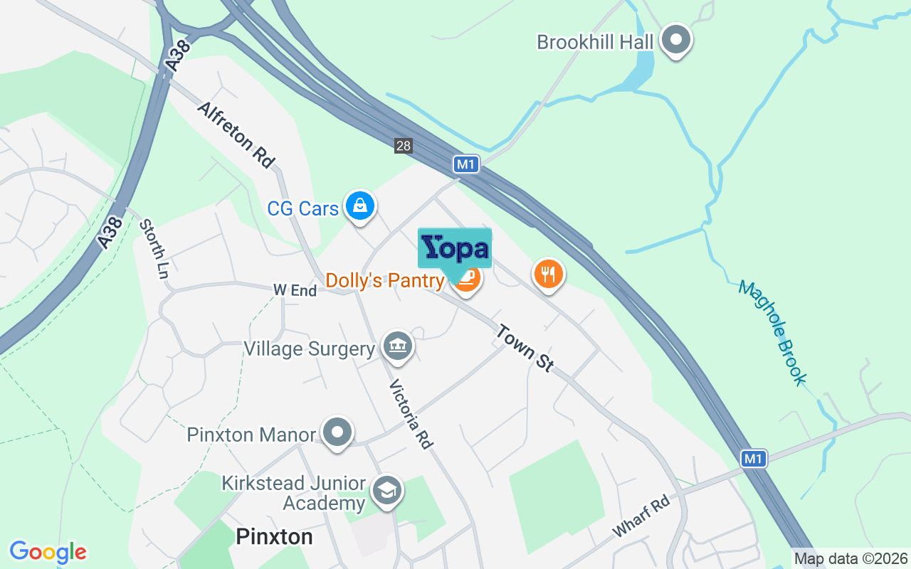 Map showing the location of NG16 6JP