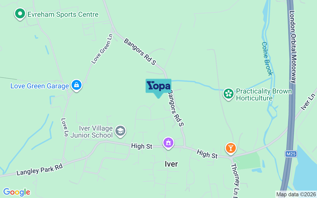 Map showing the location of SL0 0BF