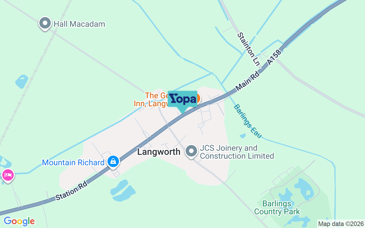 Map showing the location of LN3 5BJ
