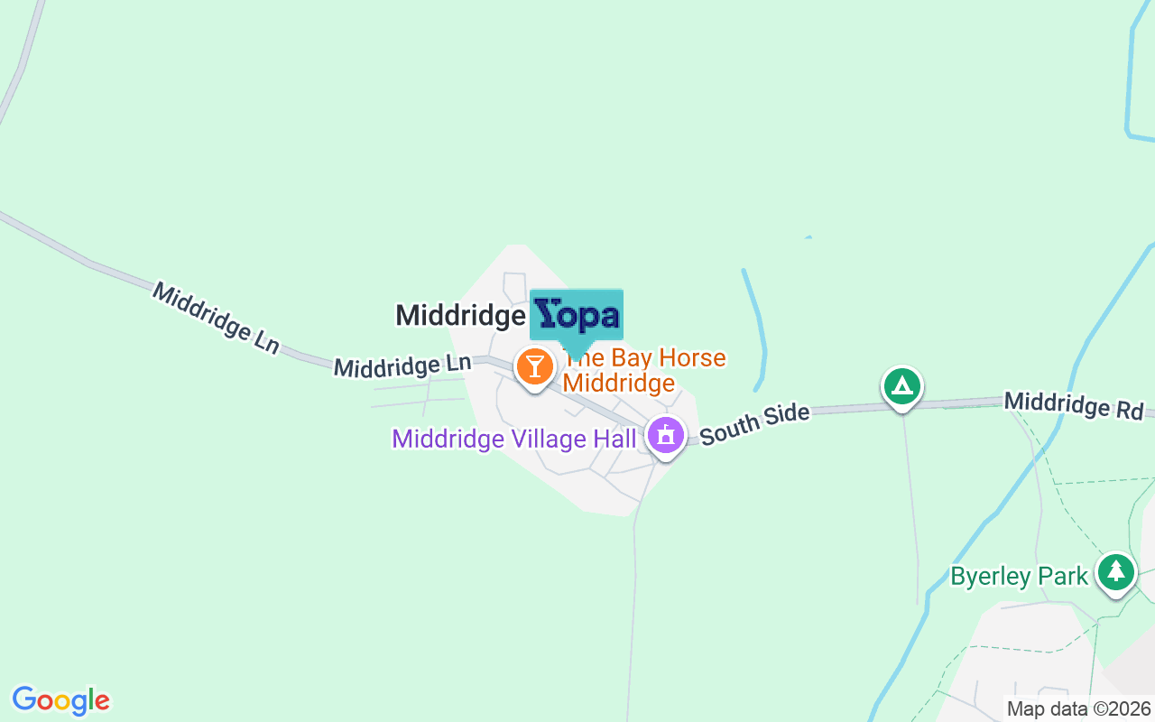 Map showing the location of DL5 7JF