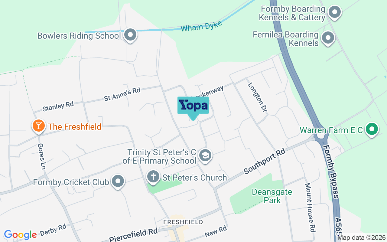Map showing the location of L37 7HW