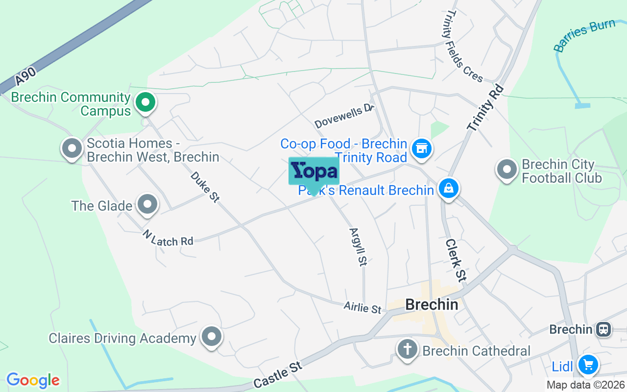 Map showing the location of DD9 6JF