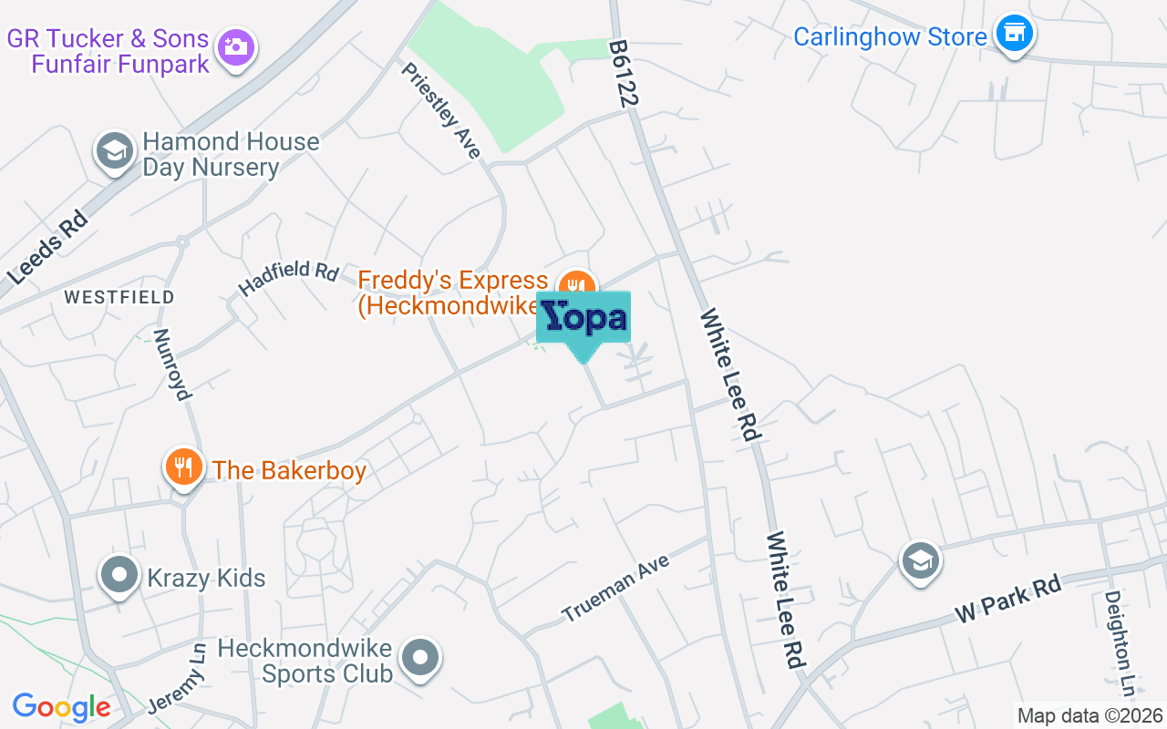 Map showing the location of WF16 9NS
