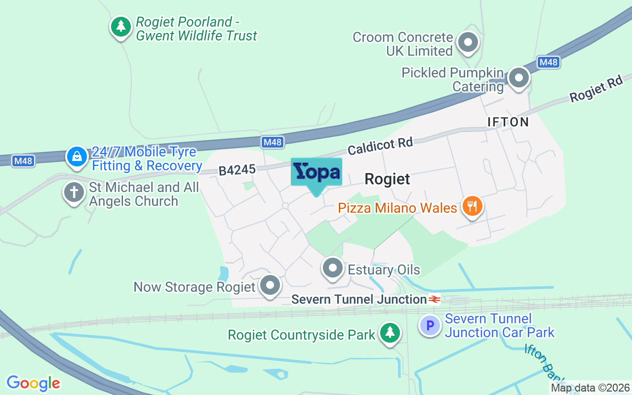 Map showing the location of NP26 3SA