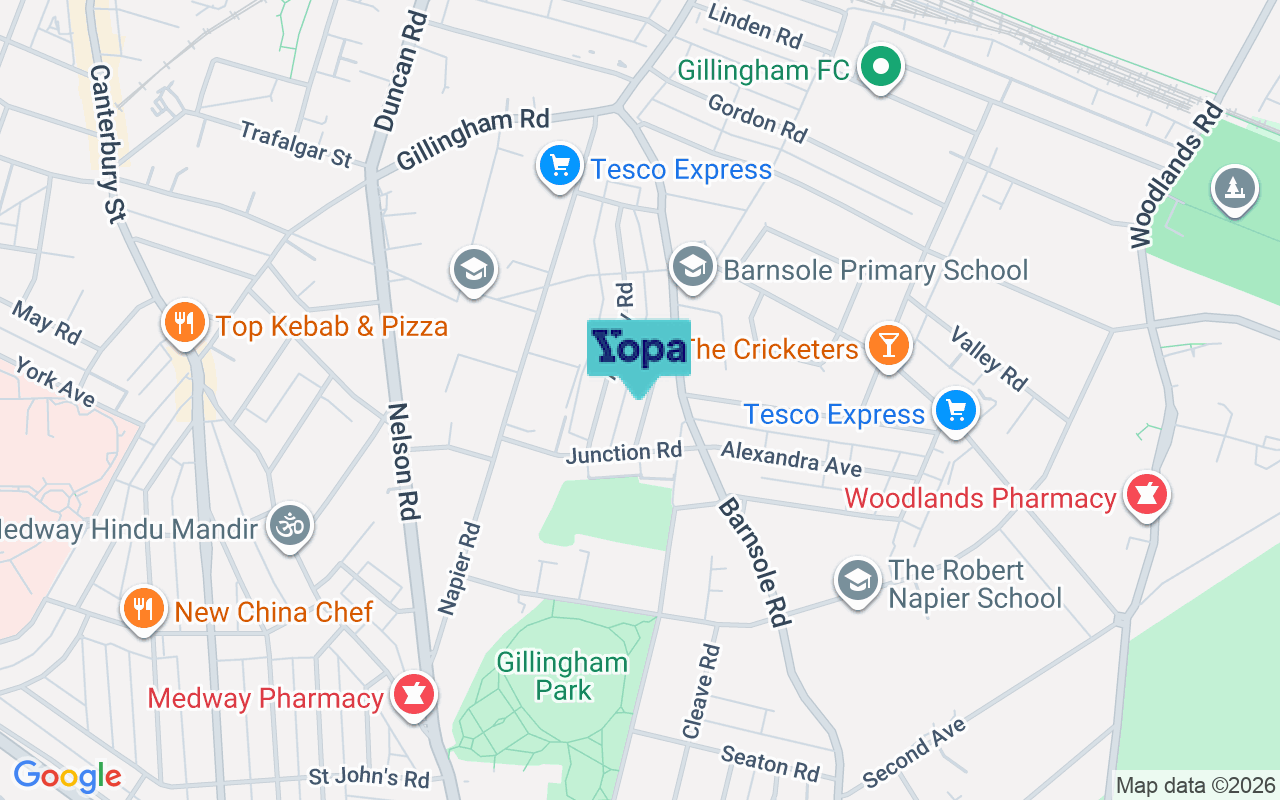 Map showing the location of ME7 4EJ