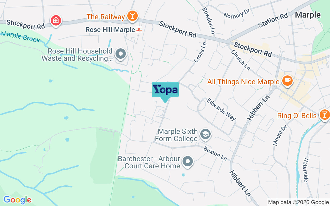 Map showing the location of SK6 7PZ