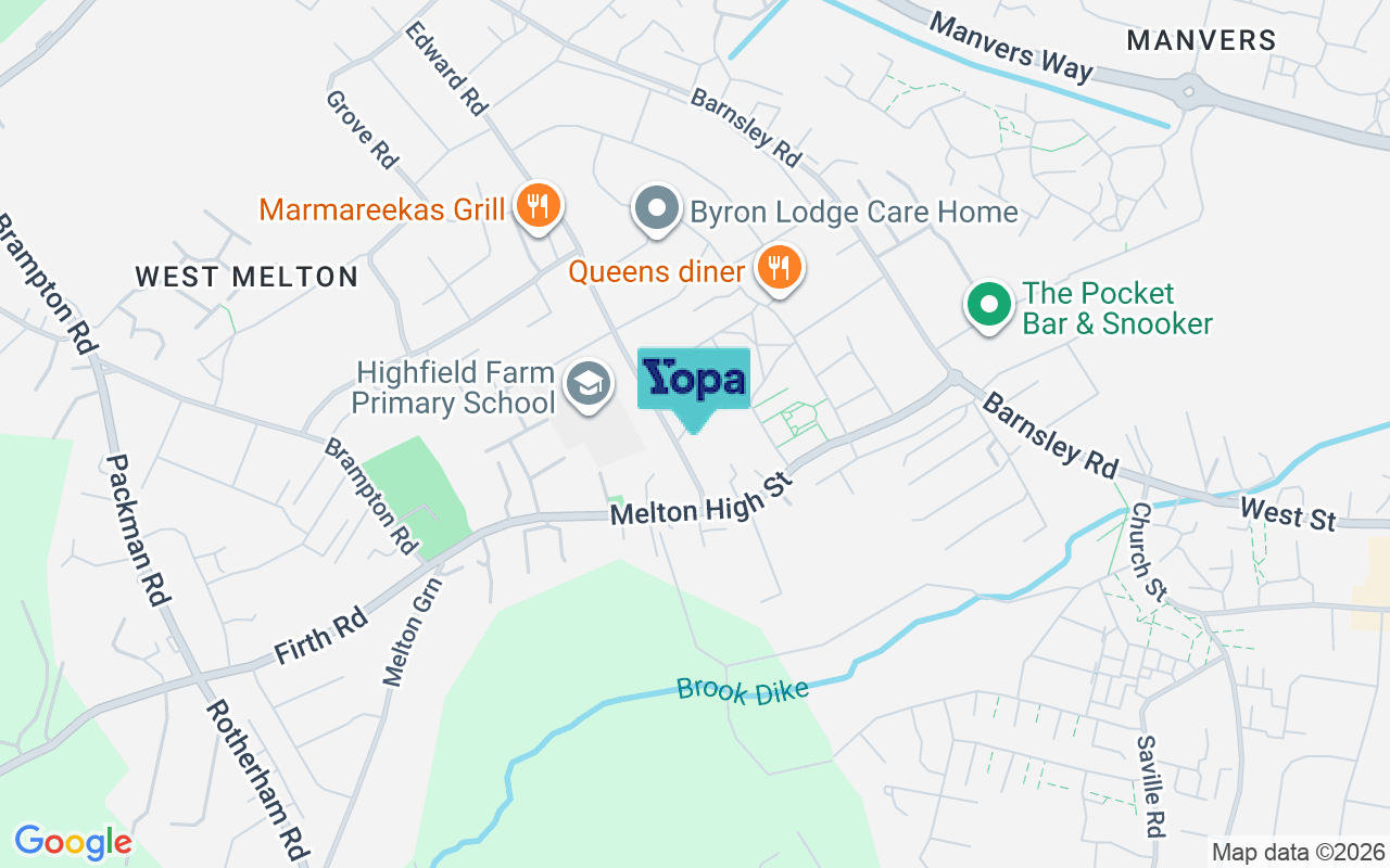 Map showing the location of S63 6LU