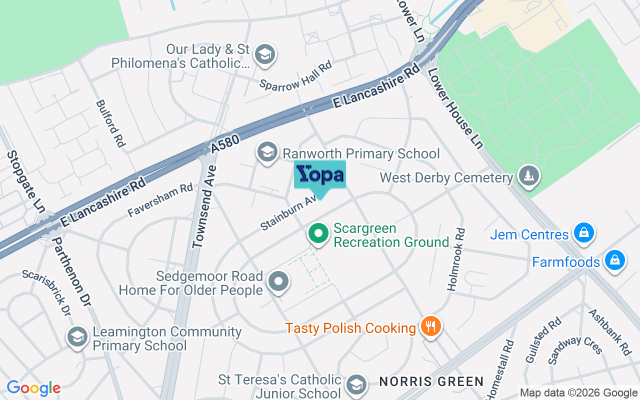 Map showing the location of L11 3DF