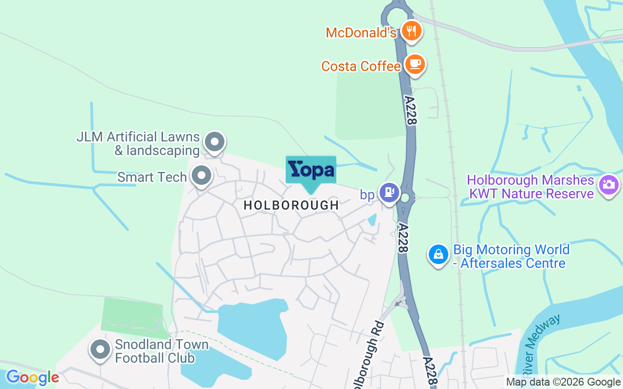 Map showing the location of ME6 5SE