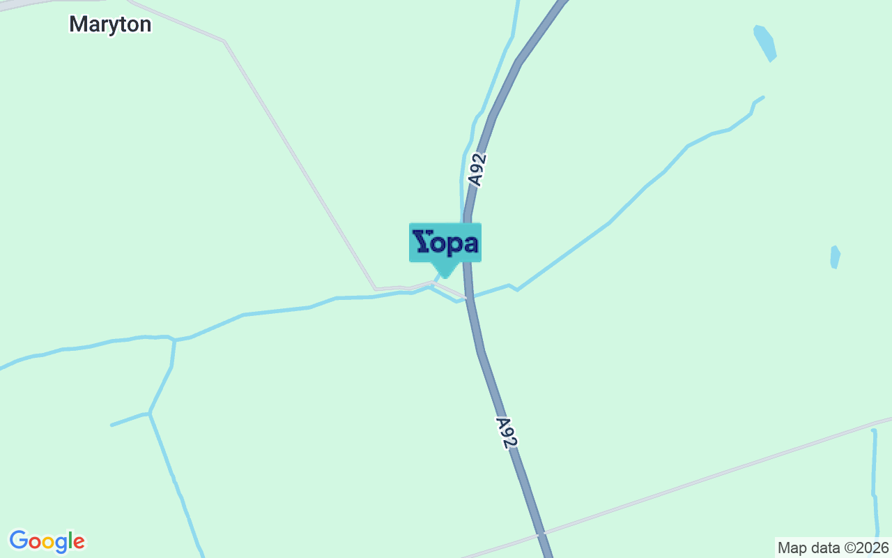 Map showing the location of DD10 9TJ