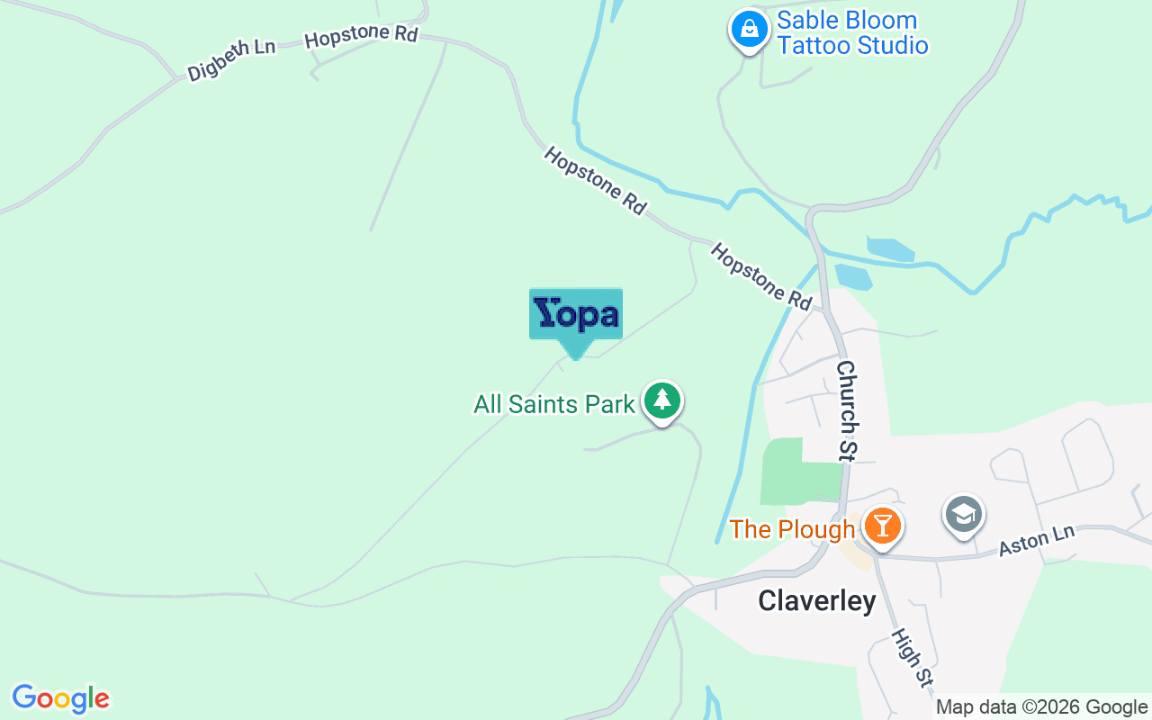 Map showing the location of WV5 7BP