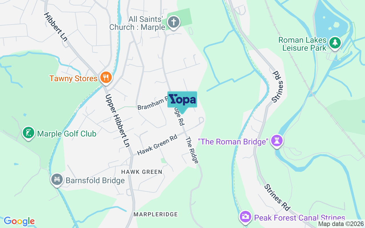 Map showing the location of SK6 7HN