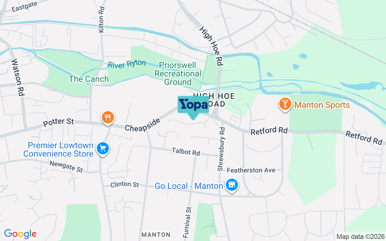 Map showing the location of S80 2PR