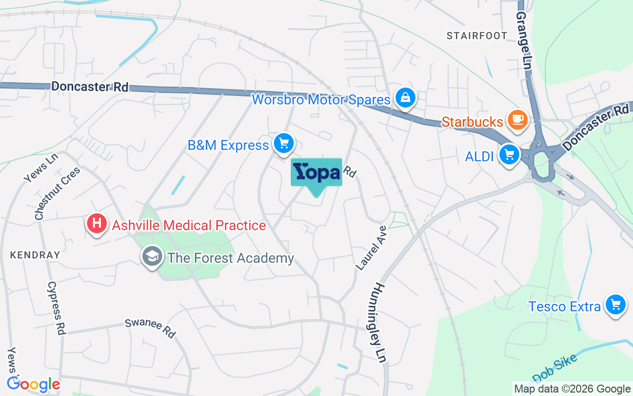 Map showing the location of S70 3HR