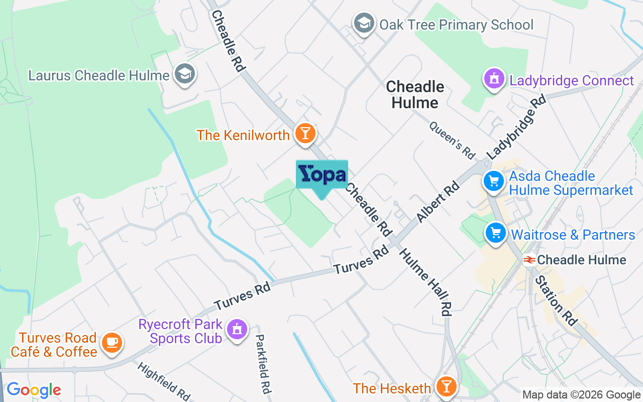 Map showing the location of SK8 5DS