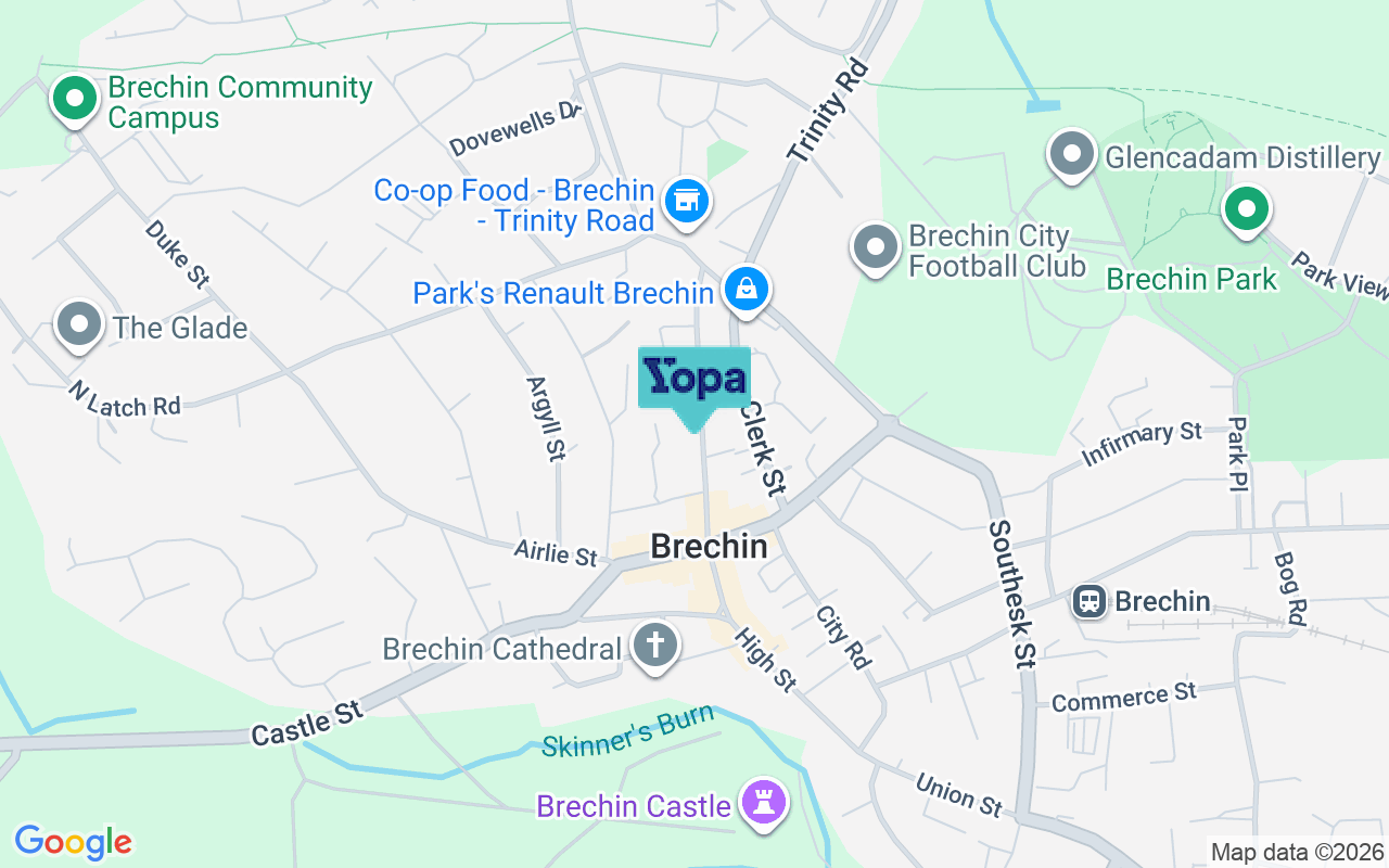 Map showing the location of DD9 6BB