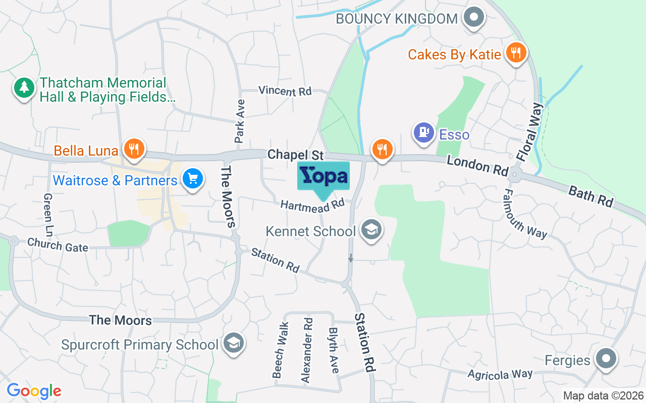 Map showing the location of RG19 4LR
