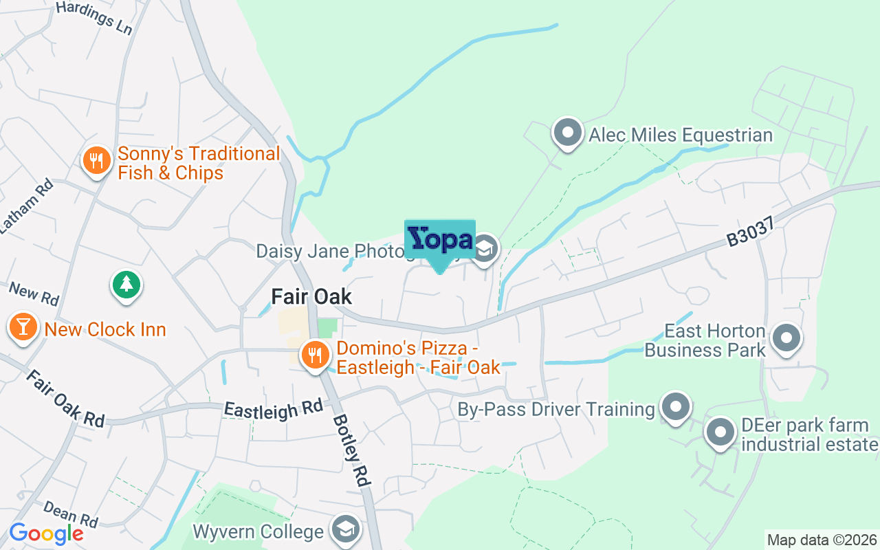 Map showing the location of SO50 7HT