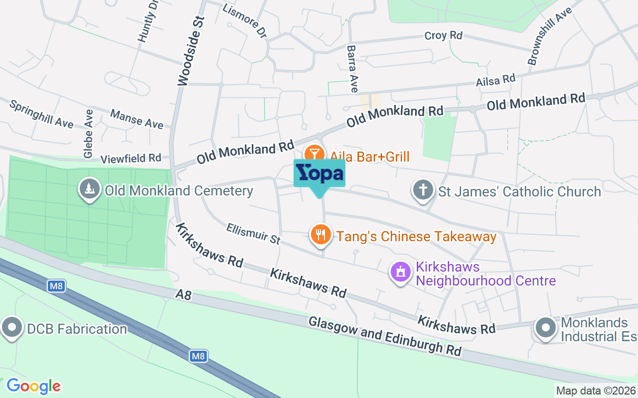 Map showing the location of ML5 5DN