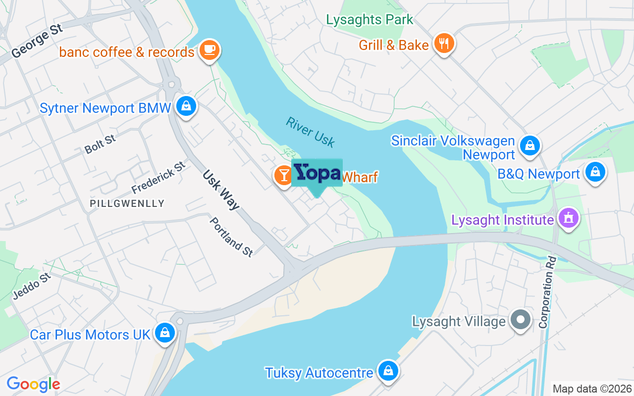 Map showing the location of NP20 2LG