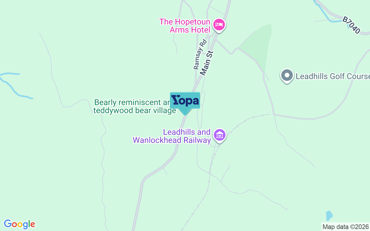 Map showing the location of ML12 6XP