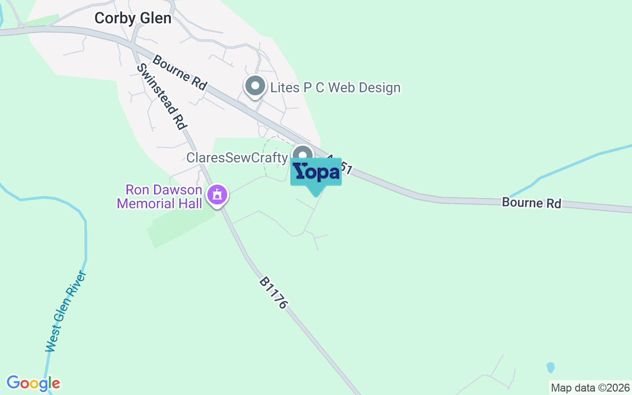Map showing the location of NG33 4FE