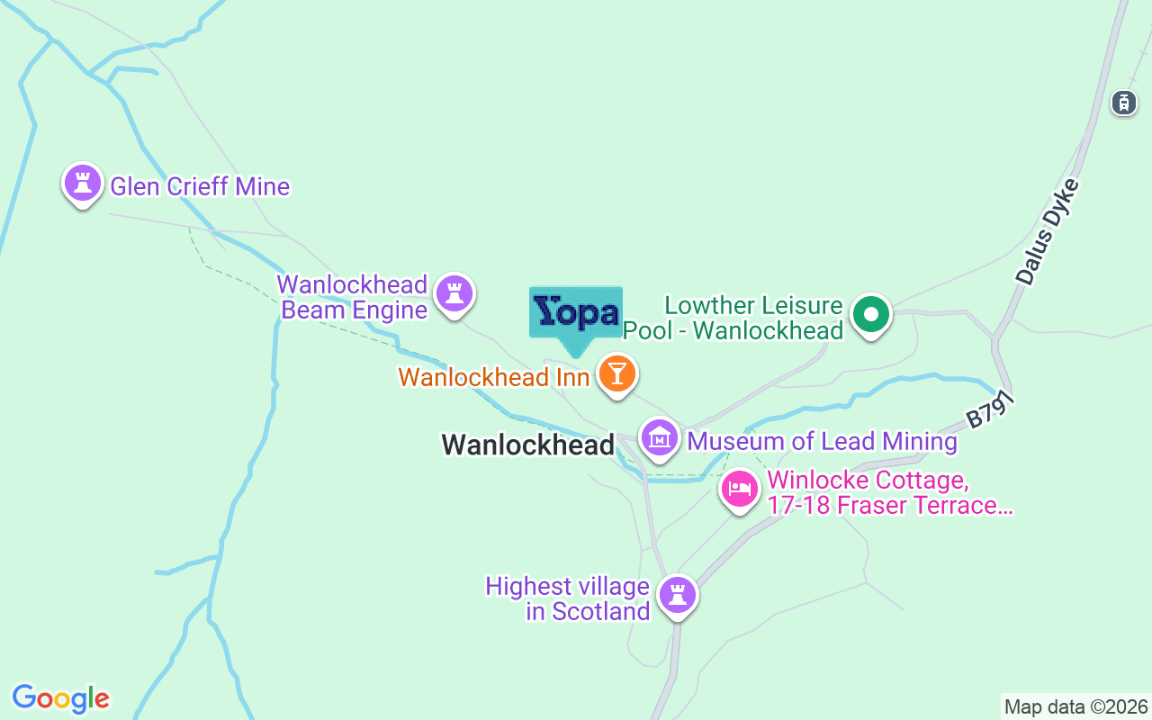 Map showing the location of ML12 6UY