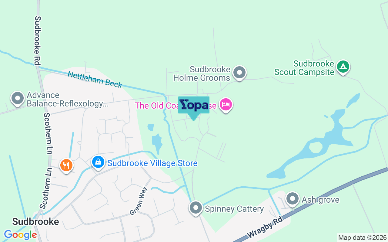 Map showing the location of LN2 2QY