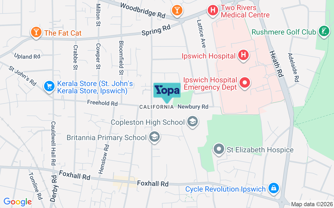 Map showing the location of IP4 5EX