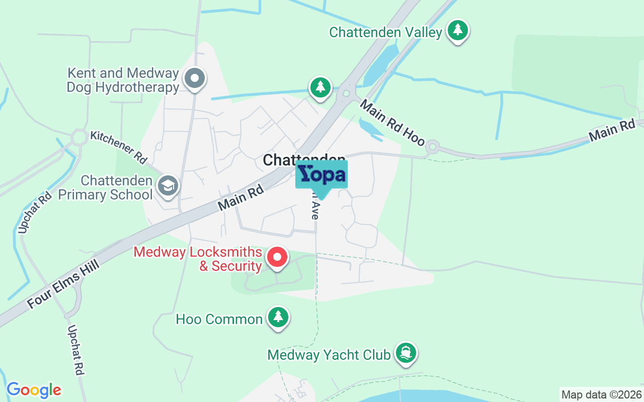 Map showing the location of ME3 8LY