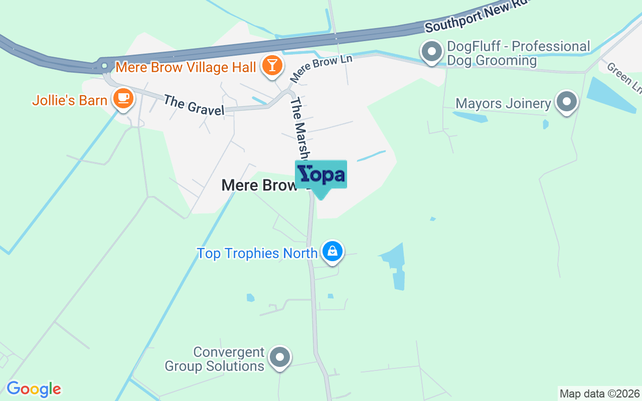 Map showing the location of PR4 6JR
